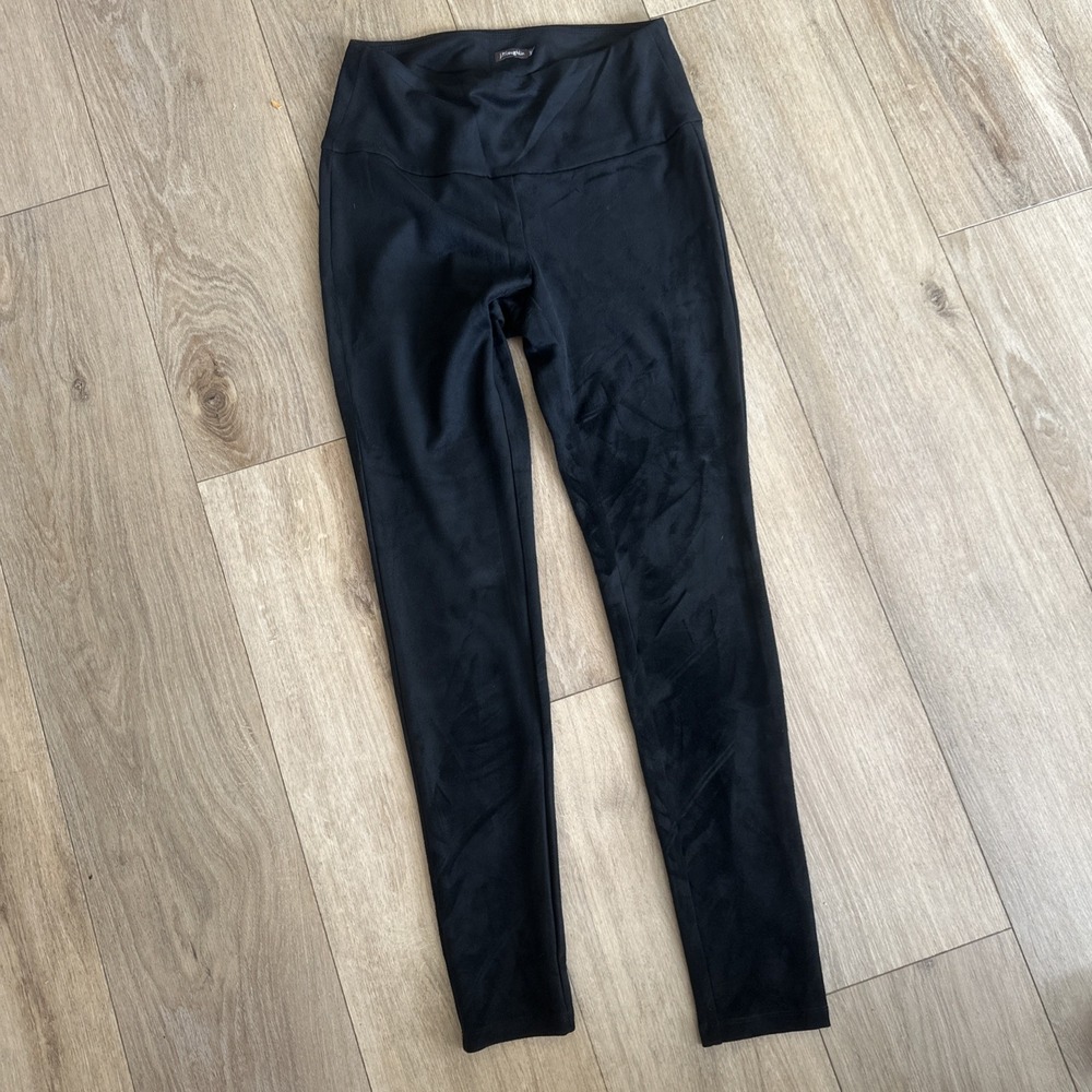 J. McLaughlin Women's Faux Suede Black Leggings Night Out Skinny Small